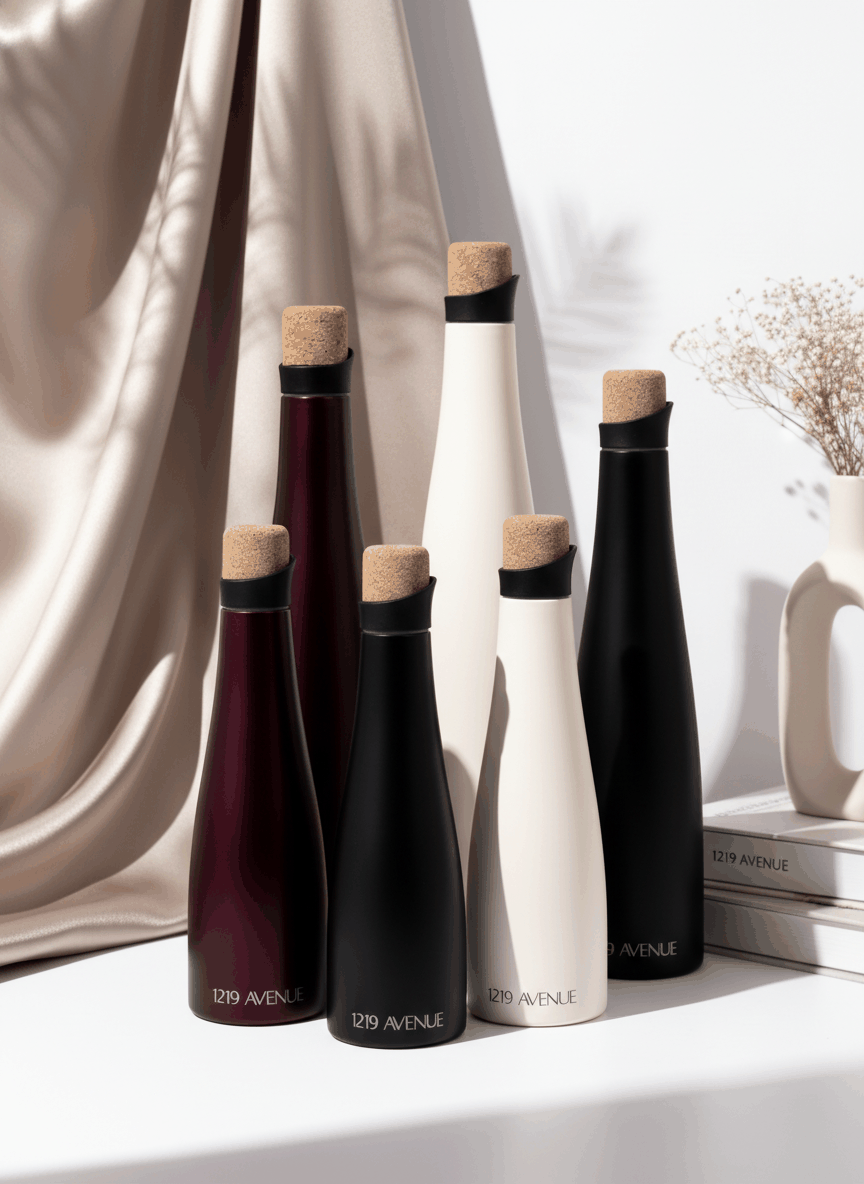 1219 Avenue 500ml Recherche Wine Shaped Premium Insulated Bottles 18hrs+ Hot and Cold 1219 Avenue India