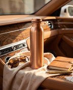 1219 Avenue Copper Heritage Bottle 3 in 1 Combo | 99% Pure Copper Water Bottle 1000ml with 2 Copper Glasses | Leakproof | Premium Ayurvedic Copper Drinkware Set 1219 Avenue