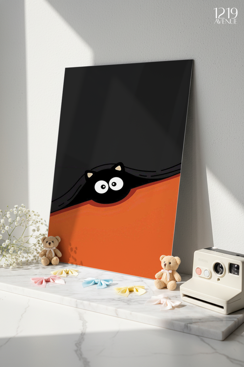 Printed 4K Ultra Gloss Metal Frame A3 Size | Little Spy Print | 1.2mm Premium Thickness Wall Frame (12x18 Inches)