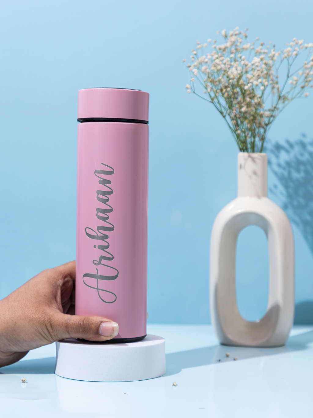 Personalized temperature display double walled bottles 500ml