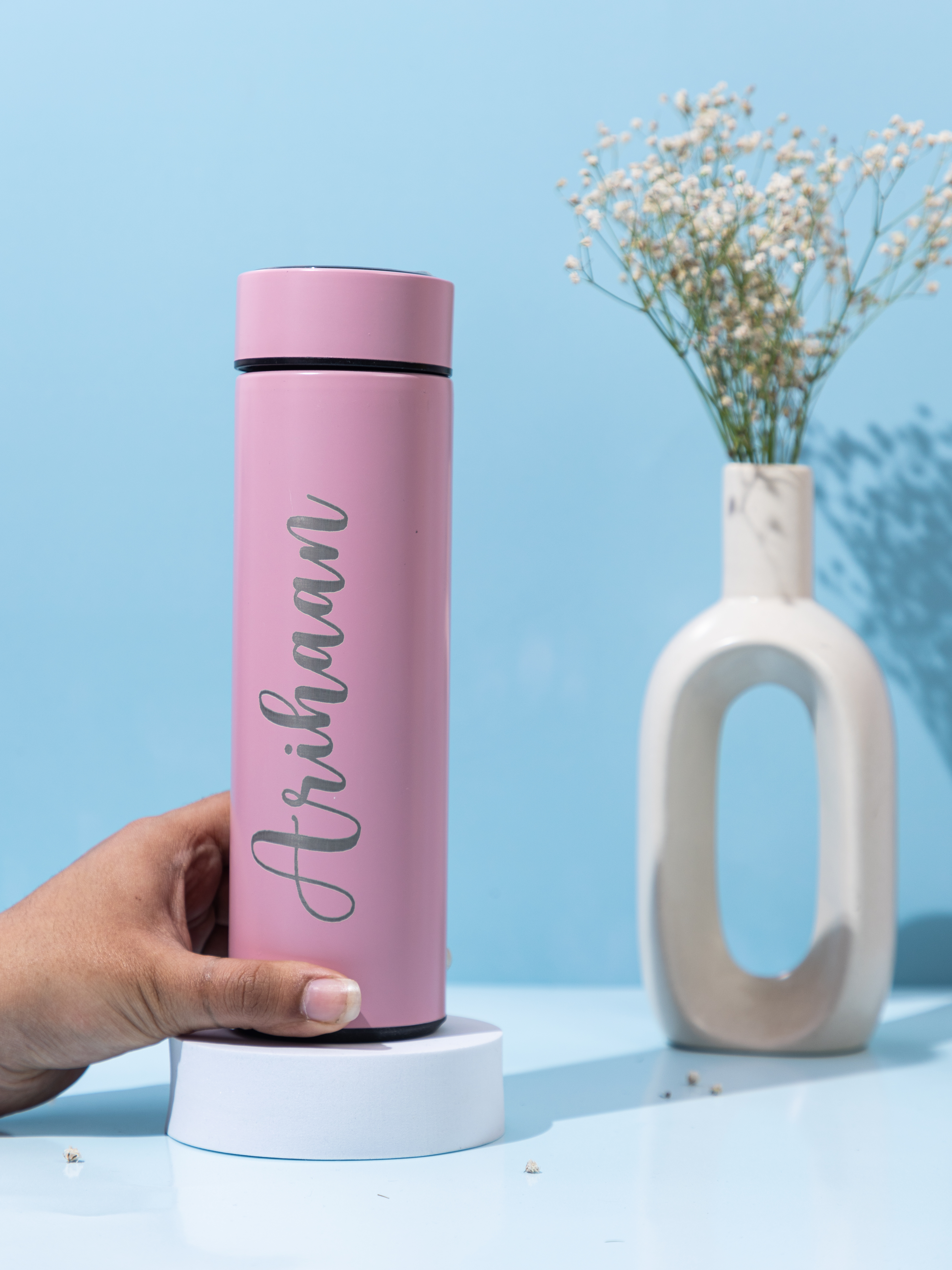 Personalized temperature display double walled bottles 500ml