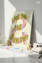 Printed 4K Ultra Gloss Metal Frame A3 Size | Tiny Steps Ahead Print | 1.2mm Premium Thickness Wall Frame (12x18 Inches)