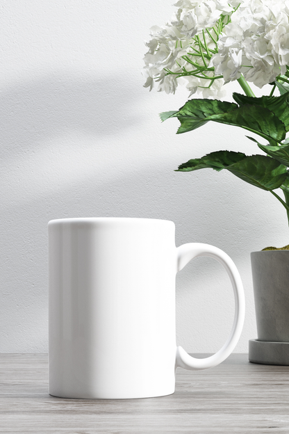 Personalized Ceramic White Mug 350ml | Name & Initial Permanent Print | Pocket Picks Mugs