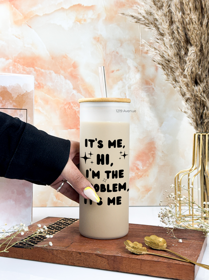 Frosted Grande Sipper 650ml| Its Me Only Print| 20oz Tall Tumbler with straw and lid