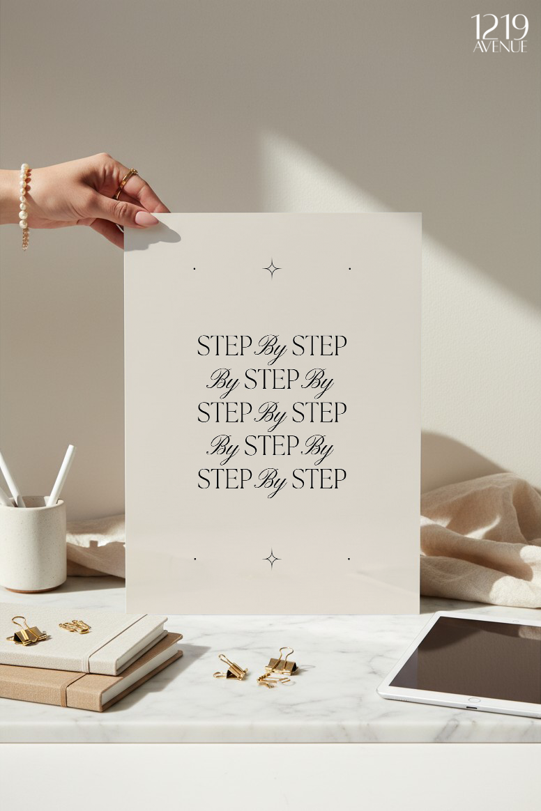 Printed 4K Ultra Gloss Metal Frame A3 Size | Step By Step Design | 1.2mm Premium Thickness Wall Frame (12x18 Inches)