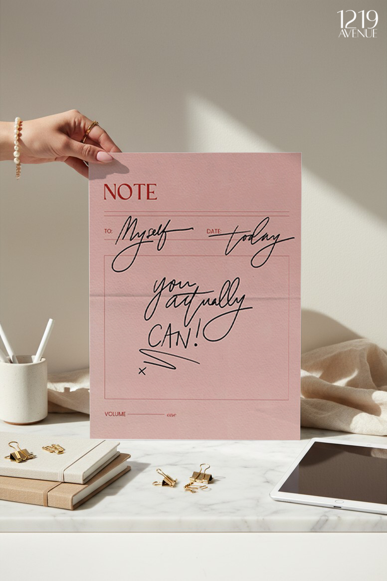 Printed 4K Ultra Gloss Metal Frame A3 Size | Note Design | 1.2mm Premium Thickness Wall Frame (12x18 Inches)