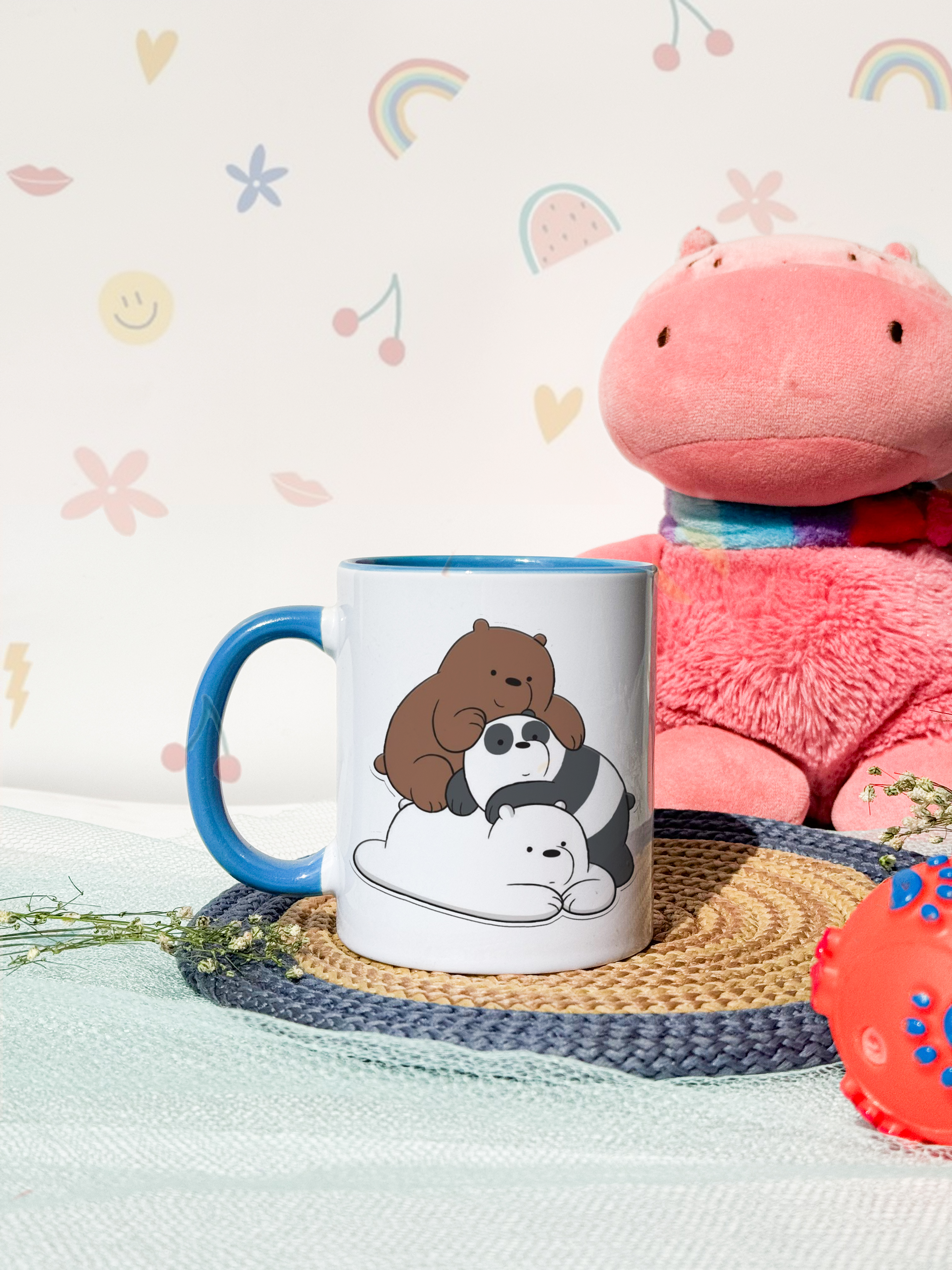 Kids Ceramic Mug 350ml |We Bare Bears Print | Kids Worthy Mugs
