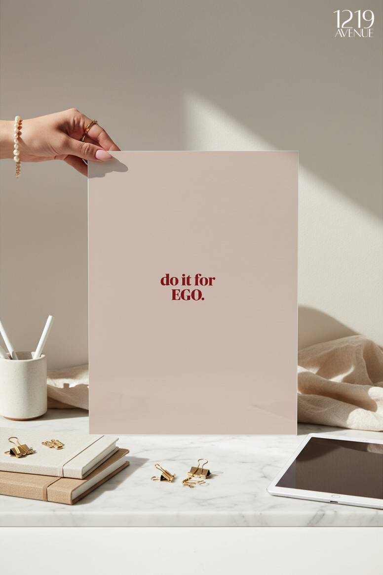 Printed 4K Ultra Gloss Metal Frame A3 Size | Ego Design | 1.2mm Premium Thickness Wall Frame (12x18 Inches)