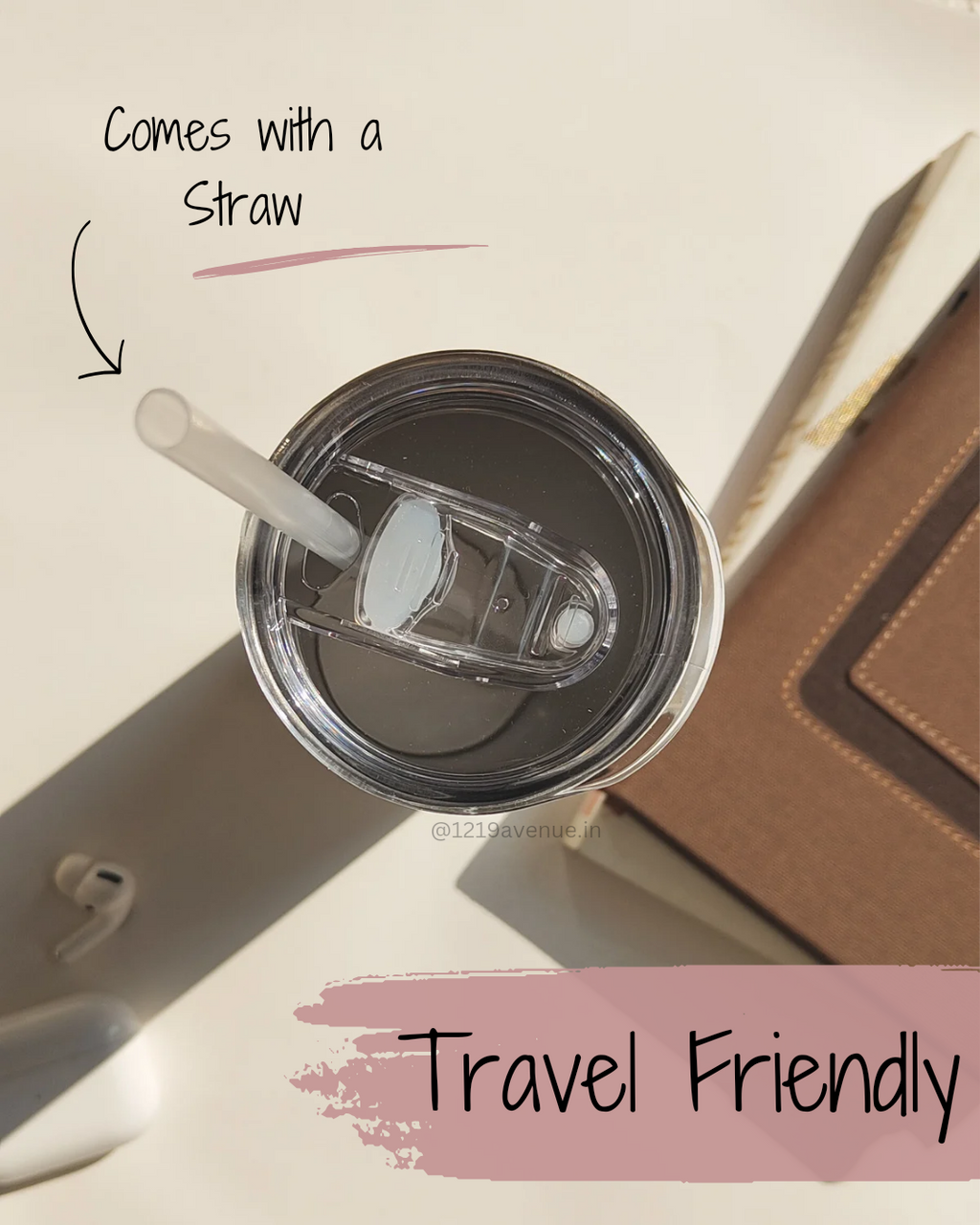 Colossal Tumbler 700ML with Straw | Aesthetic Girlie Print |Double Walled Insulated Tumbler 7-8 hrs