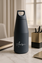 Personalized Nuvra Geo-Dash Insulated Bottles 12hrs+ Hot and Cold |Premium Gifting | 580ml and 1100ml | 1 litre capacity