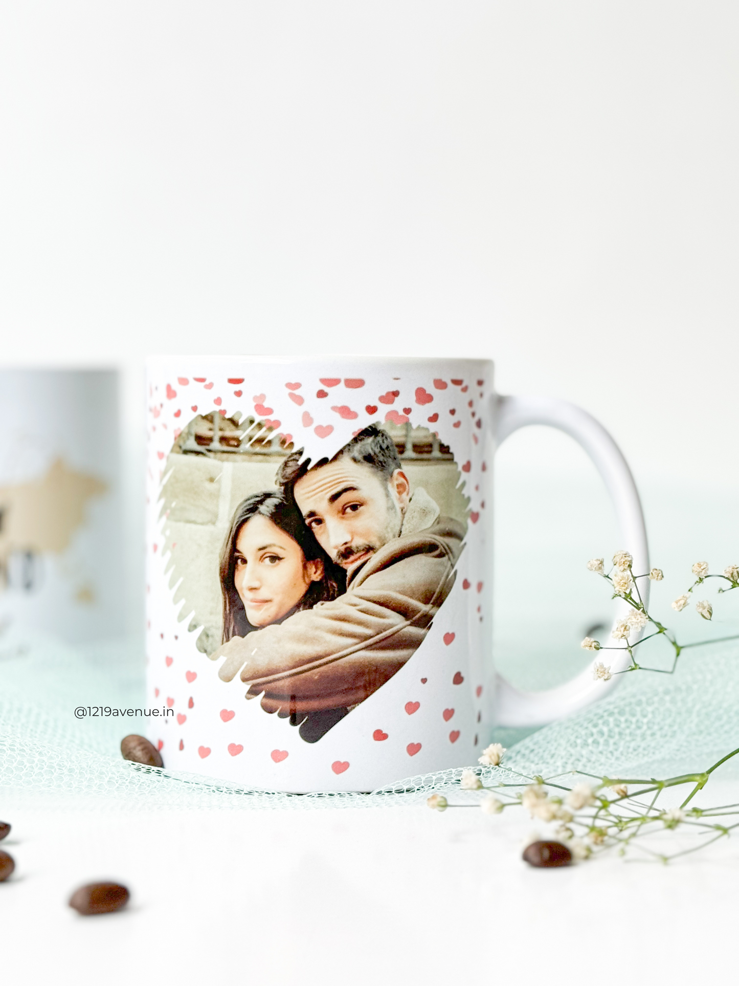 Personalized Ceramic White Mug 350ml | Photo Calendar Personalized Print | Pocket Picks Mugs |Heartstrings