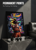 Printed 4K Ultra Gloss Metal Frame A3 Size | Warrior Beyond Limits Print | 1.2mm Premium Thickness Wall Frame (12x18 Inches)