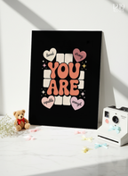 Printed 4K Ultra Gloss Metal Frame A3 Size | You Matter Print | 1.2mm Premium Thickness Wall Frame (12x18 Inches)