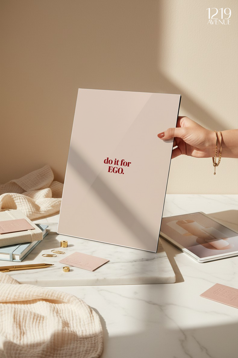 Printed 4K Ultra Gloss Metal Frame A3 Size | Ego Design | 1.2mm Premium Thickness Wall Frame (12x18 Inches)