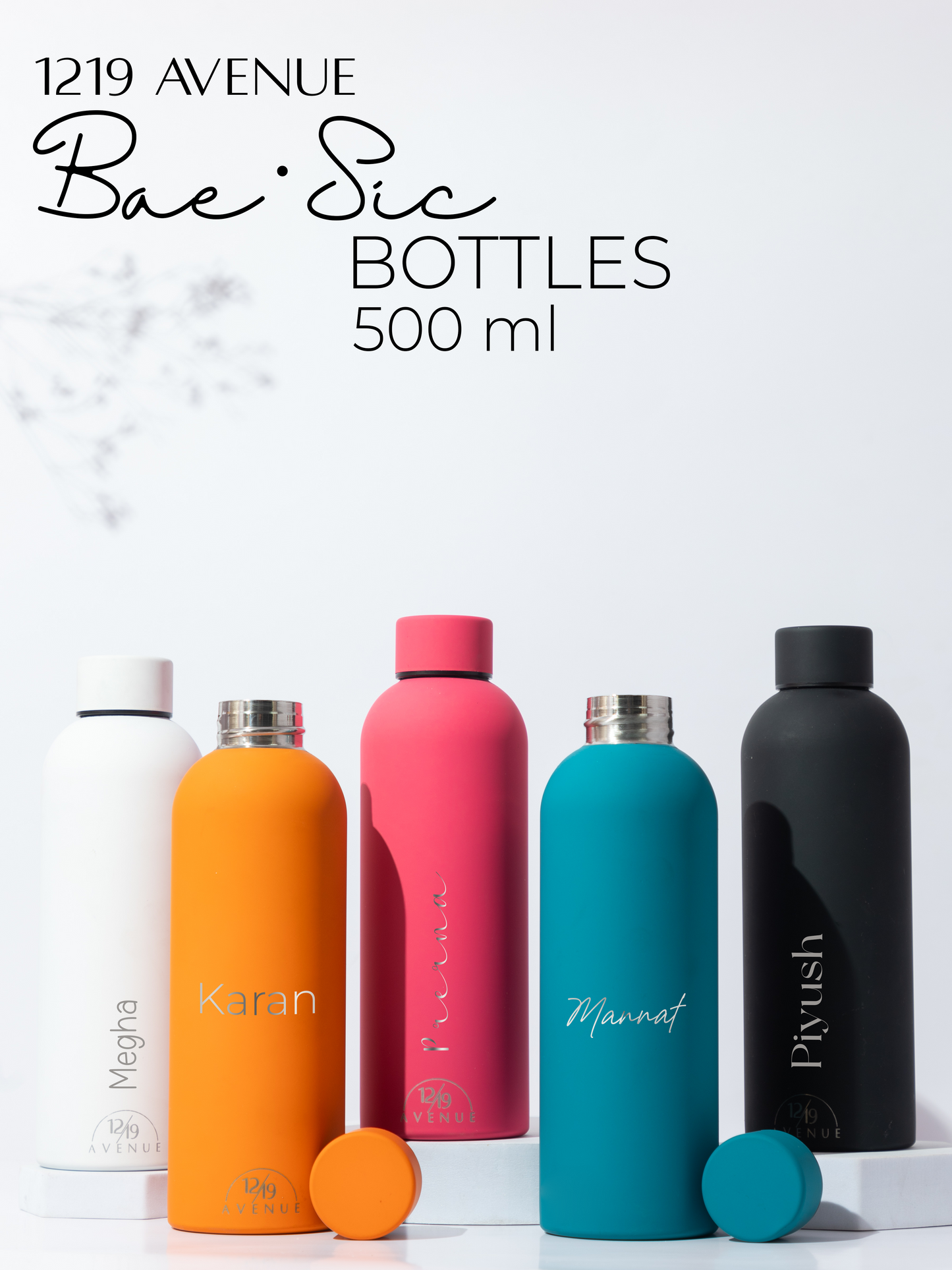 Personalized Name/Quote Bae-Sic Double Walled Insulated Bottles 500 ML