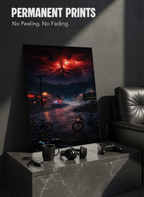 Printed 4K Ultra Gloss Metal Frame A3 Size | STRANGER THINGS-Unseen Layers Print | 1.2mm Premium Thickness Wall Frame (12x18 Inches)