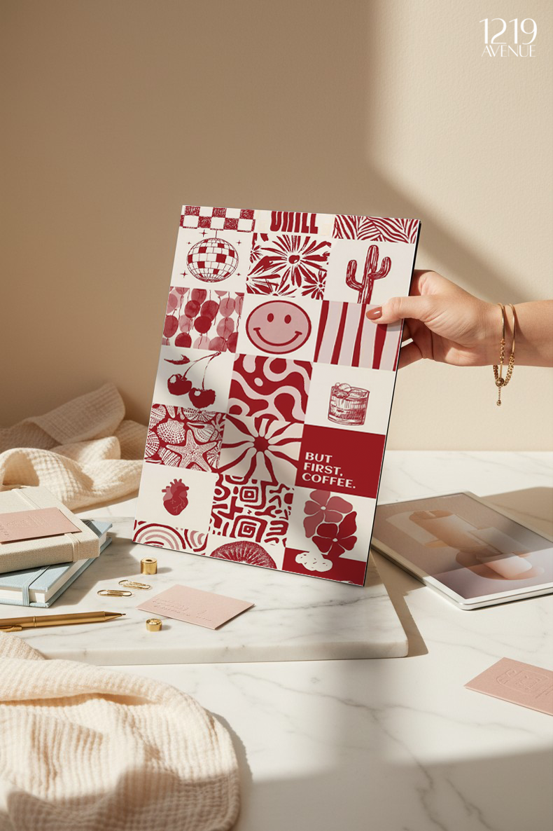 Printed 4K Ultra Gloss Metal Frame A3 Size | First Copy Design | 1.2mm Premium Thickness Wall Frame (12x18 Inches)