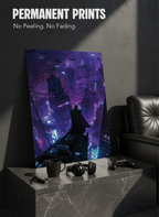 Printed 4K Ultra Gloss Metal Frame A3 Size | Batman Gotham Nights Print | 1.2mm Premium Thickness Wall Frame (12x18 Inches)