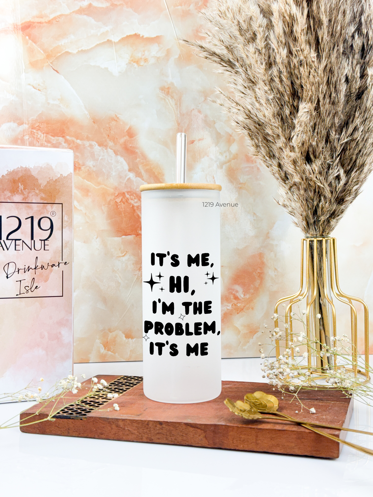 Frosted Grande Sipper 650ml| Its Me Only Print| 20oz Tall Tumbler with straw and lid