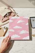 Printed 4K Ultra Gloss Metal Frame A3 Size | Blush Clouds Print | 1.2mm Premium Thickness Wall Frame (12x18 Inches)