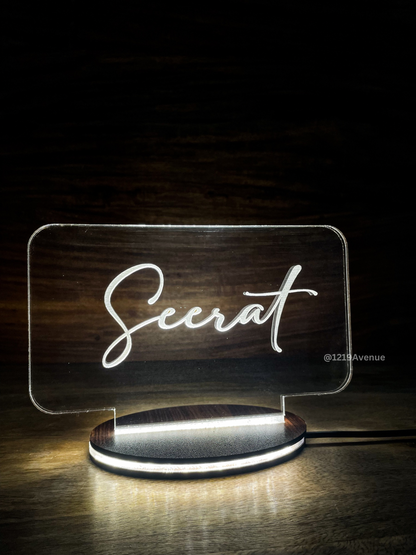 Personalized LED Side Table Lamp| Name Customized| NO COD