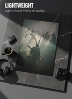 Printed 4K Ultra Gloss Metal Frame A3 Size | Spirit of the Samurai Print | 1.2mm Premium Thickness Wall Frame (12x18 Inches)