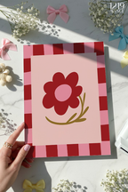 Printed 4K Ultra Gloss Metal Frame A3 Size | Flower Frame Print | 1.2mm Premium Thickness Wall Frame (12x18 Inches)