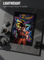 Printed 4K Ultra Gloss Metal Frame A3 Size | Warrior Beyond Limits Print | 1.2mm Premium Thickness Wall Frame (12x18 Inches)