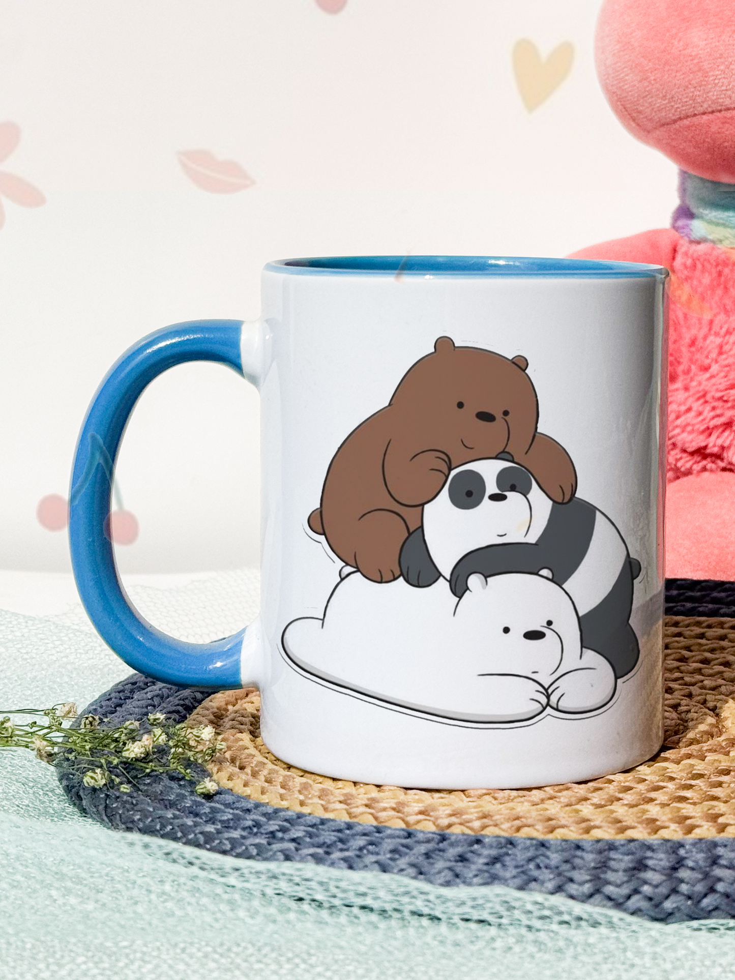 Kids Ceramic Mug 350ml |We Bare Bears Print | Kids Worthy Mugs