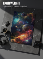 Printed 4K Ultra Gloss Metal Frame A3 Size | Cosmic Dreamscape Print | 1.2mm Premium Thickness Wall Frame (12x18 Inches)