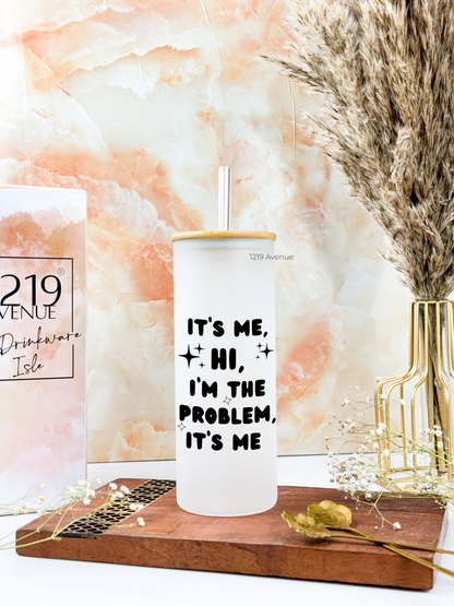 Frosted Grande Sipper 650ml| Its Me Only Print| 20oz Tall Tumbler with straw and lid