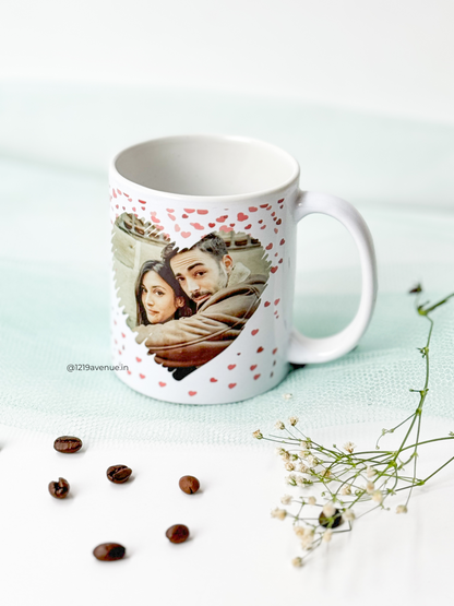 Personalized Ceramic White Mug 350ml | Photo Calendar Personalized Print | Pocket Picks Mugs |Heartstrings