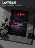 Printed 4K Ultra Gloss Metal Frame A3 Size | STRANGER THINGS-Unseen Layers Print | 1.2mm Premium Thickness Wall Frame (12x18 Inches)