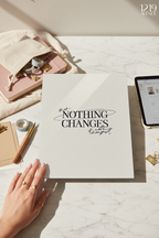 Printed 4K Ultra Gloss Metal Frame A3 Size | Nothing Change Print | 1.2mm Premium Thickness Wall Frame (12x18 Inches)