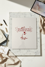 Printed 4K Ultra Gloss Metal Frame A3 Size | Planted Dreams Print | 1.2mm Premium Thickness Wall Frame (12x18 Inches)