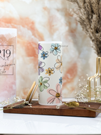 Frosted Grande Sipper 650ml| Floral Bliss Print| 20oz Tall Tumbler with Straw and Lid