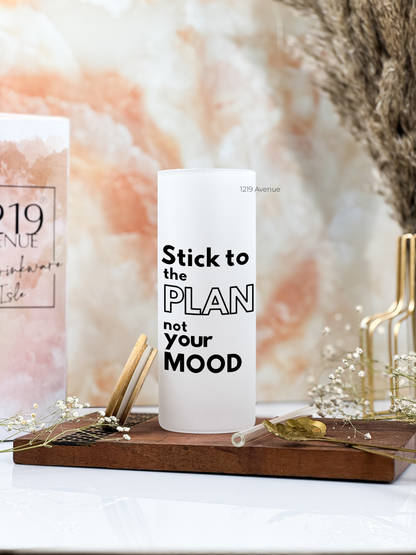Frosted Grande Sipper 650ml| Stick to the Plan| 20oz Tall Tumbler with Straw and Lid