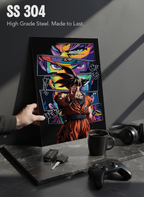 Printed 4K Ultra Gloss Metal Frame A3 Size | Warrior Beyond Limits Print | 1.2mm Premium Thickness Wall Frame (12x18 Inches)