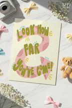 Printed 4K Ultra Gloss Metal Frame A3 Size | Tiny Steps Ahead Print | 1.2mm Premium Thickness Wall Frame (12x18 Inches)