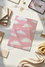Printed 4K Ultra Gloss Metal Frame A3 Size | Blush Clouds Print | 1.2mm Premium Thickness Wall Frame (12x18 Inches)