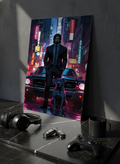 Printed 4K Ultra Gloss Metal Frame A3 Size | Midnight Mafia Vibes Print | 1.2mm Premium Thickness Wall Frame (12x18 Inches)