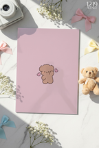 Printed 4K Ultra Gloss Metal Frame A3 Size | Lil Bear Love Print | 1.2mm Premium Thickness Wall Frame (12x18 Inches)
