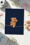 Printed 4K Ultra Gloss Metal Frame A3 Size | Bearly Holding Print | 1.2mm Premium Thickness Wall Frame (12x18 Inches)