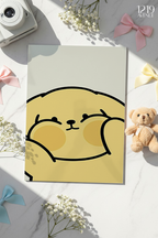 Printed 4K Ultra Gloss Metal Frame A3 Size | Chubby Cheeks Print | 1.2mm Premium Thickness Wall Frame (12x18 Inches)