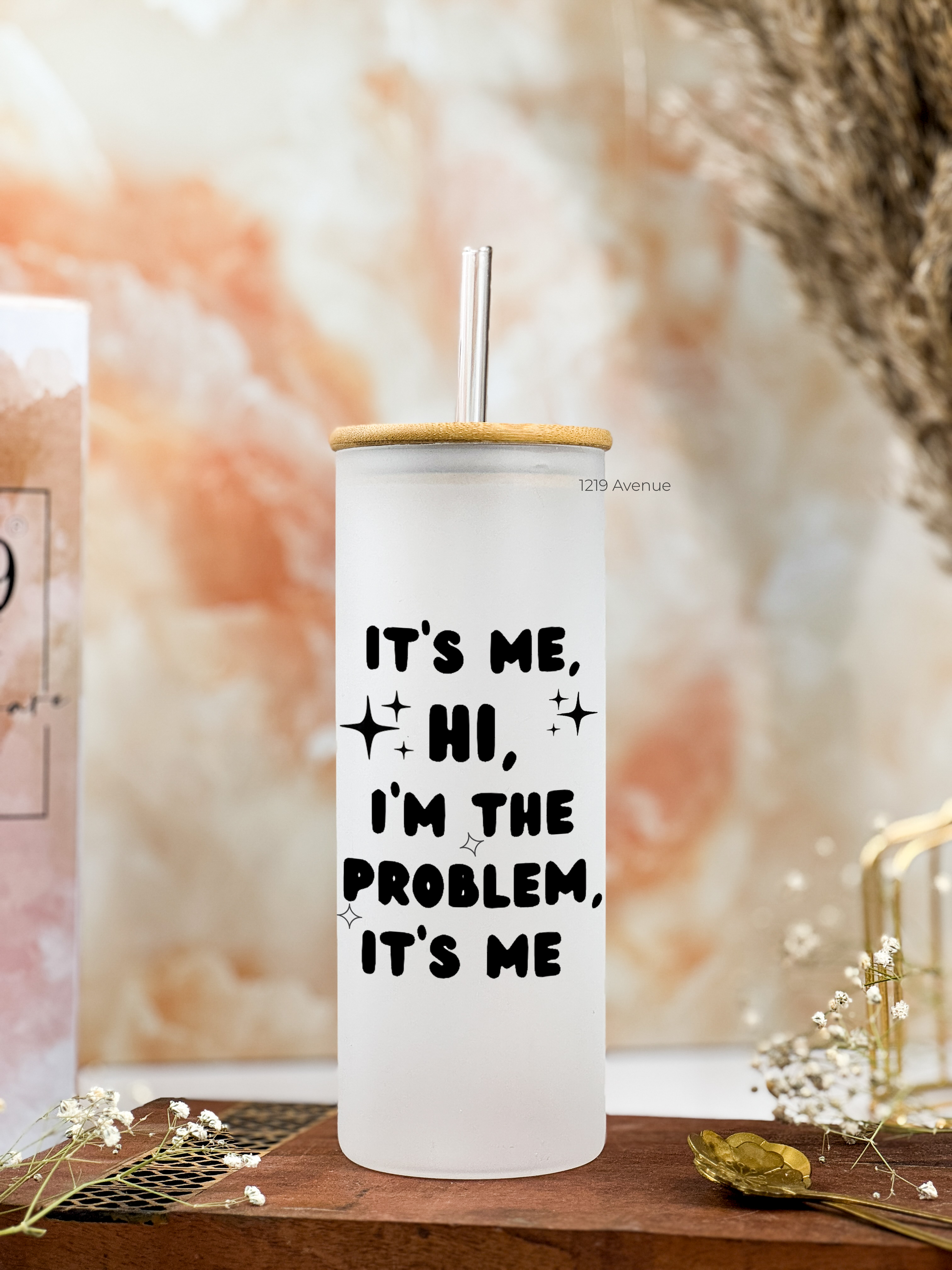 Frosted Grande Sipper 650ml| Its Me Only Print| 20oz Tall Tumbler with straw and lid