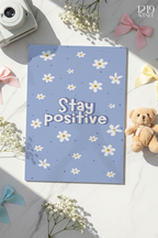 Printed 4K Ultra Gloss Metal Frame A3 Size | Blue Bloom Positivity Print | 1.2mm Premium Thickness Wall Frame (12x18 Inches)