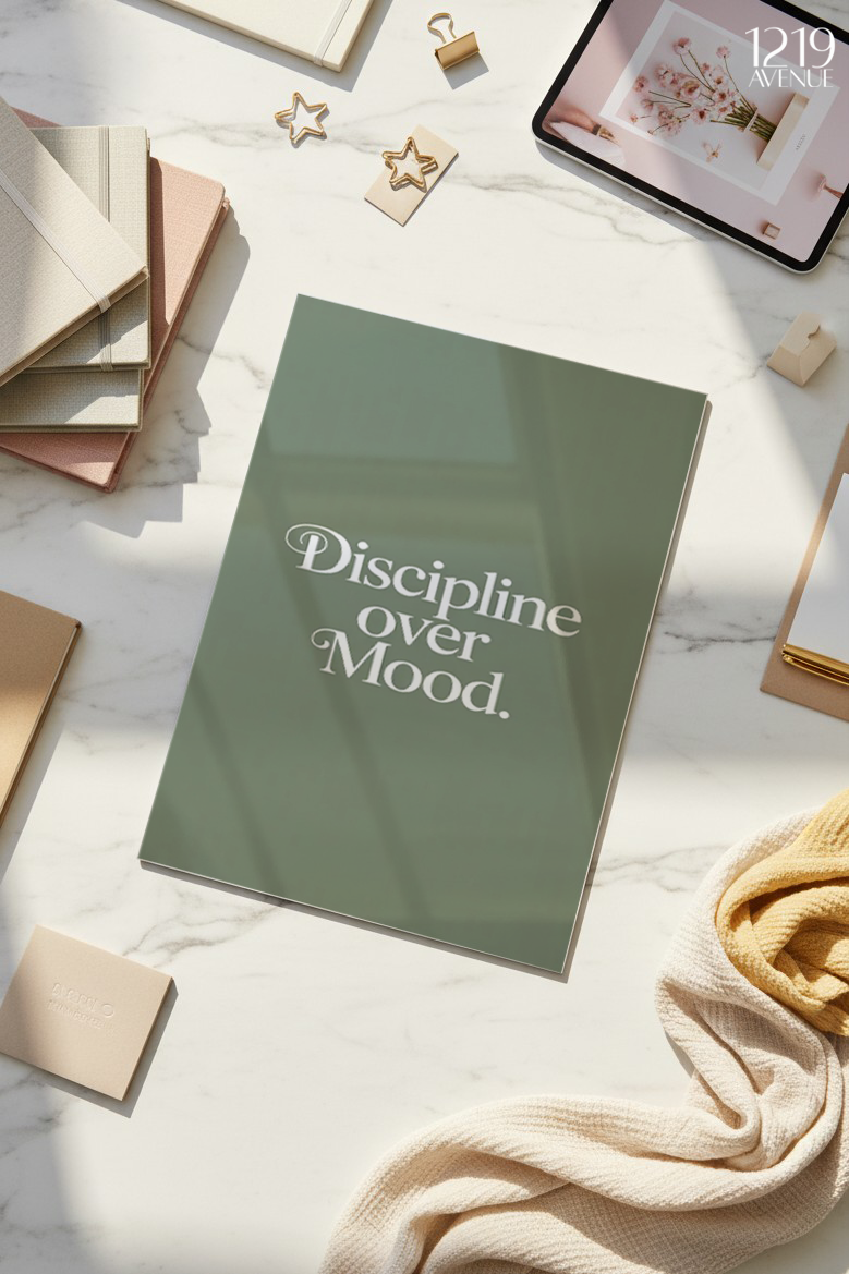 Printed 4K Ultra Gloss Metal Frame A3 Size | Diciplin Mode Design | 1.2mm Premium Thickness Wall Frame (12x18 Inches)