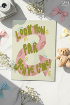 Printed 4K Ultra Gloss Metal Frame A3 Size | Tiny Steps Ahead Print | 1.2mm Premium Thickness Wall Frame (12x18 Inches)