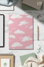Printed 4K Ultra Gloss Metal Frame A3 Size | Blush Clouds Print | 1.2mm Premium Thickness Wall Frame (12x18 Inches)