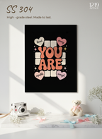Printed 4K Ultra Gloss Metal Frame A3 Size | You Matter Print | 1.2mm Premium Thickness Wall Frame (12x18 Inches)
